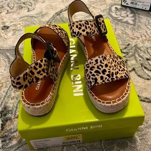 Gianni Bini Leopard Sandals